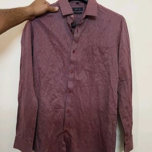 Westside red textured shirt