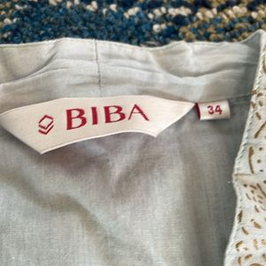 Biba Light Sky Blue Kurta