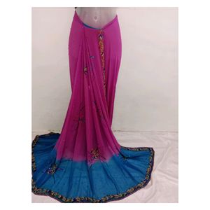 Ready-made Royal Embroidery OmbreSaree