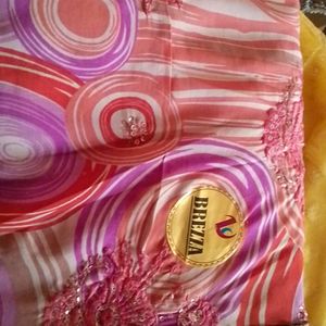 Soniya Saree With Blouse And Stitching Peticot