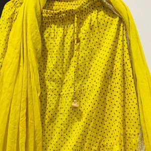 beautiful designer piece yellow lehnga