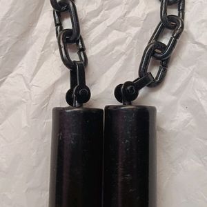 Stainless Steel Black Nunchaku for Martial Arts