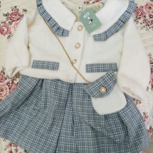 Girls' Dress With Coat