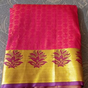 Pattu Saree With Red Colour