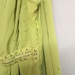 Indya Pre Stitched Saree With Attached Blouse