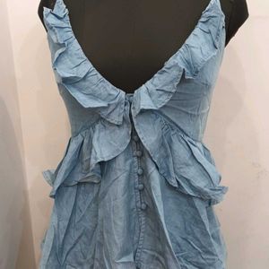 Soft Denim Stylish Top..32 To 33inch