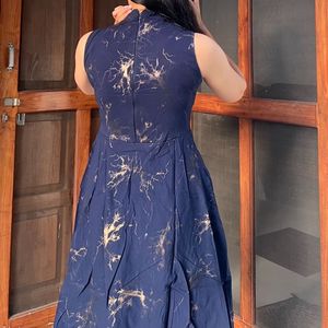 Navy blue elegant dress