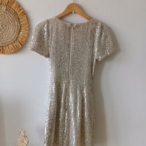 Forever New Trixie Sequin Draped Mini Dress