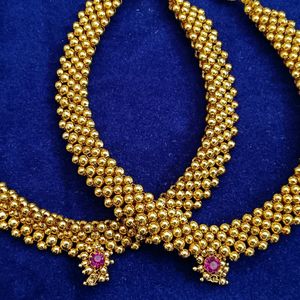 Gold Moti Necklace