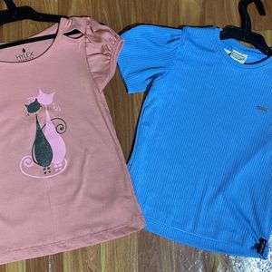 Combo Of 2 T-shirts For Girls