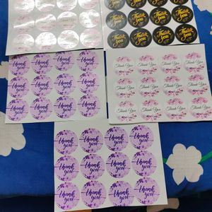 Thank You Stickers - Pack Of 80.