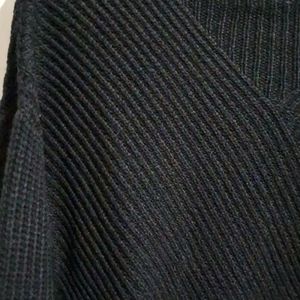 Black High-Neck Sweater