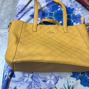 Yellow Lavie Tote Bag