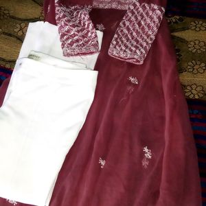 Chikankari Kurti With Pant