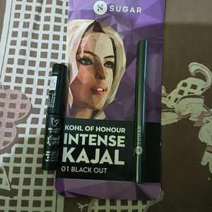 Sugar Kajal And  Blue Eyeliner