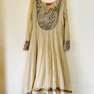 Beige Anarkali For Sarah!