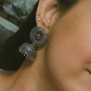 Silver Jhumka