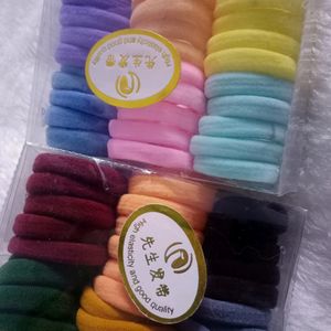 60 Peace Multi Colour Hairbands Combo Package