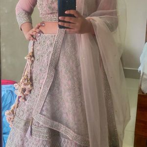 Pastel pink Designer Lehnga