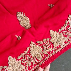 Red Bridal  Lehenga Choli Dupatta