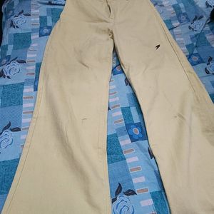 Trendy Yellow Denim Jeans