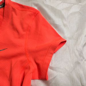 Neon Orange Nike Authentic Running T Shirt