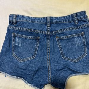 Blue Mini Shorts