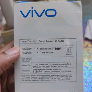 Vivo 25w  Dual Usb Adaptor