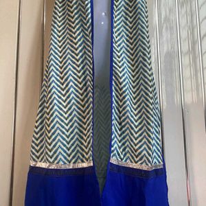 Blue Printed Shrug