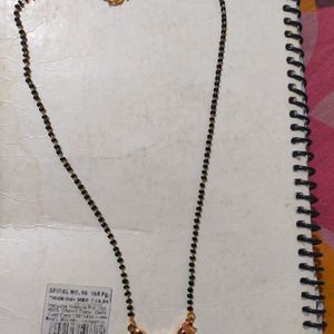 Gold And White Stone Mangalsutra