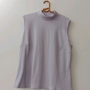 LAVENDER HIGH NECK SLEEVELESS TEE SHIRT FOR GIRLS