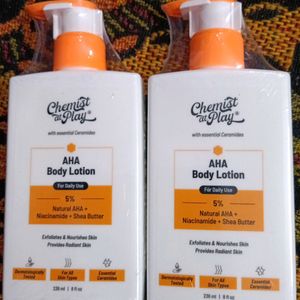 Combo Of 2 Chemist At Play AHA Body Lotion