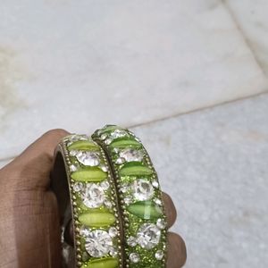 Combo Stone Bangles And Bracelet