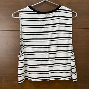 Black And White Striped Top From Globus. Size S. Worn 2-3 Times But Is In Good Condition