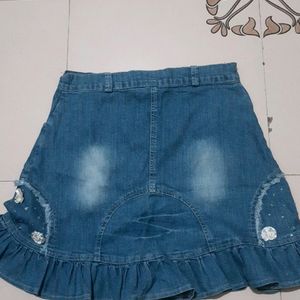 Designer Denim Skirt