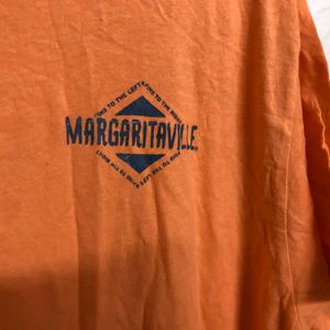 Margaitaville Orange Cotton T shirt