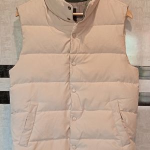 Mock Collar Sleeveless Jacket...