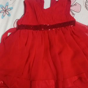 Light Party Wear Dress High-low Frock For Kids