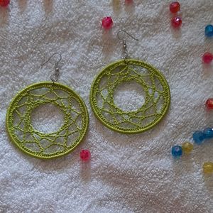 Crochet Dream Catcher Earrings