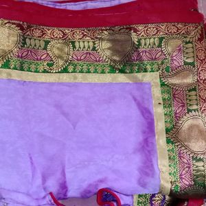 Combo Set For Women Saree Georgette Sare