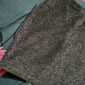 Grey Shimmering Party Wear Skirt