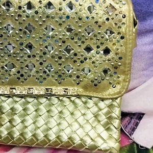 Golden Sling Purse