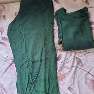 Green Kurta Set / Co Ord