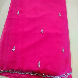 Heavy Handworked Designer Saree.