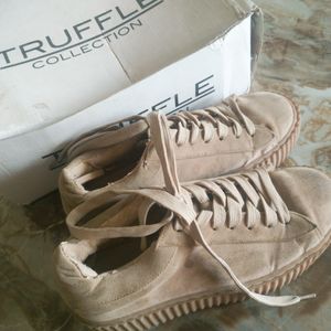 Original Truffle Collection Beige Platform Sneaker