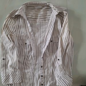 Promod Stripes Neutral Shirt