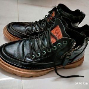 Leather Boots Men Spring High Casual Shoes for Me