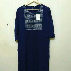 Trendy New Navy Blue Kurti For Women