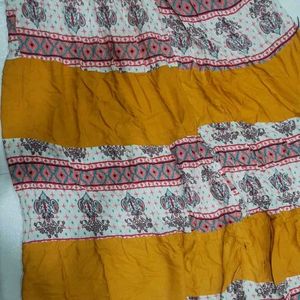 Multicolor Ethenic Skirt For Women