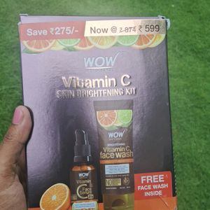 Wow Vitamin C Kit Face Wash And Faceserum Combo